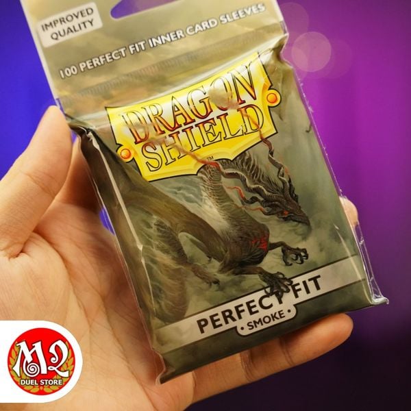 Bọc bài Standard Size Perfect Fit SMOKE Inner Sleeves - Màu khói - Chính hãng Dragon Shield