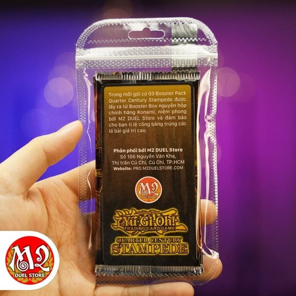 Gói thẻ bài Yugioh Quarter Century Stampede Booster Pack - Rarity Collection RA04 - Chính Hãng Konami
