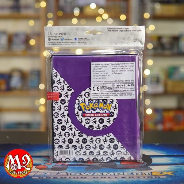 Album sưu tập Pokemon Mewtwo 4-Pocket Portfolio - Chính hãng Ultra Pro