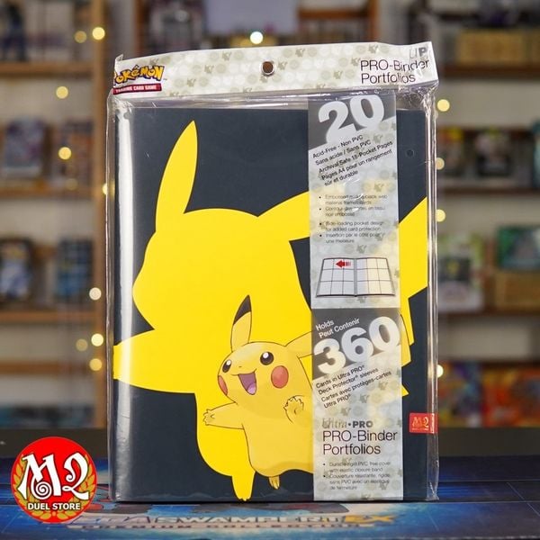 Album sưu tập Pokemon Pikachu 9-Pocket PRO-Binder for Pokémon Portfolio - Chính hãng Ultra Pro