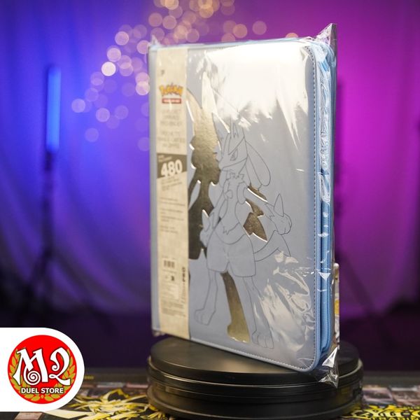 Album sưu tập Pokemon Lucario - Elite Series, Zippered (12-Pocket) PRO Binder - Chính hãng Ultra Pro