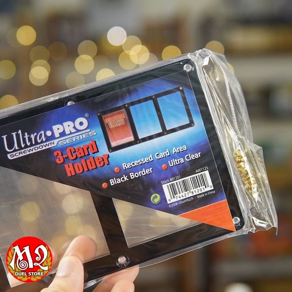 Hộp bảo vệ 3-Card Black Frame Screwdown Holder - Chính hãng Ultra Pro