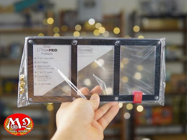 Hộp bảo vệ 3-Card Black Frame Screwdown Holder - Chính hãng Ultra Pro