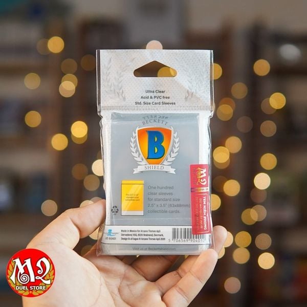 Bọc bài Standard size Ultra Clear Classic Sleeves - Trong suốt - Chính hãng Beckett Shield