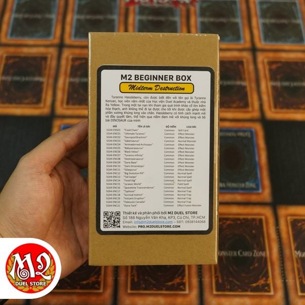 Hộp thẻ bài Yugioh M2 Beginner Tyranno Hassleberry - DINOSAUR Deck - SGX4 Speed Duel GX Midterm Destruction - Chính Hãng M2 DUEL Store