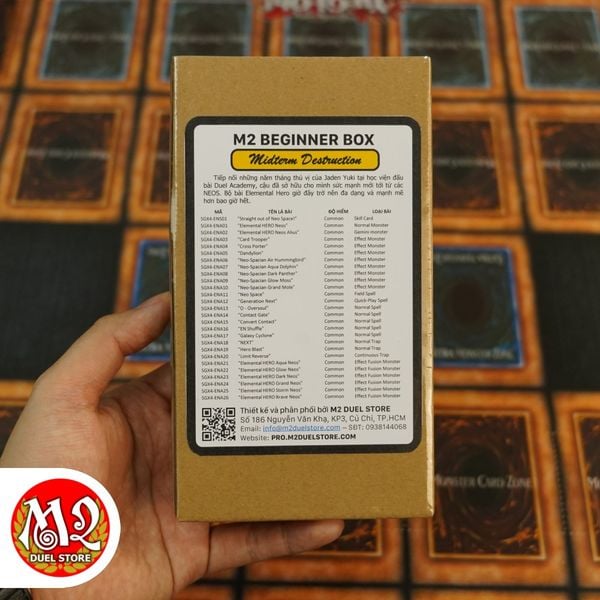 Hộp thẻ bài Yugioh M2 Beginner Jaden Yuki - Hero Neos Deck - SGX4 Speed Duel GX Midterm Destruction - Chính Hãng M2 DUEL Store