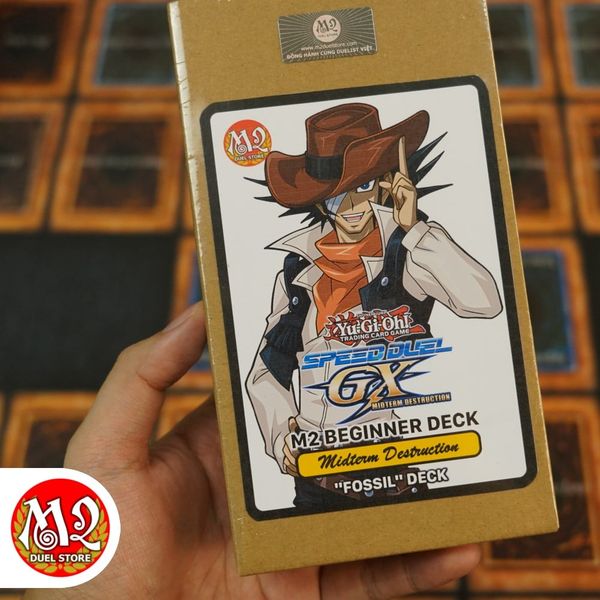Hộp thẻ bài Yugioh M2 Beginner Jim Crocodile - FOSSIL Deck - SGX4 Speed Duel GX Midterm Destruction - Chính Hãng M2 DUEL Store