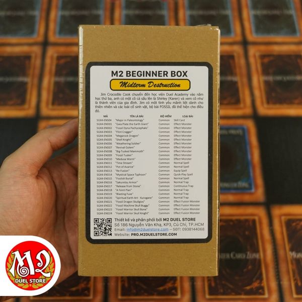 Hộp thẻ bài Yugioh M2 Beginner Jim Crocodile - FOSSIL Deck - SGX4 Speed Duel GX Midterm Destruction - Chính Hãng M2 DUEL Store