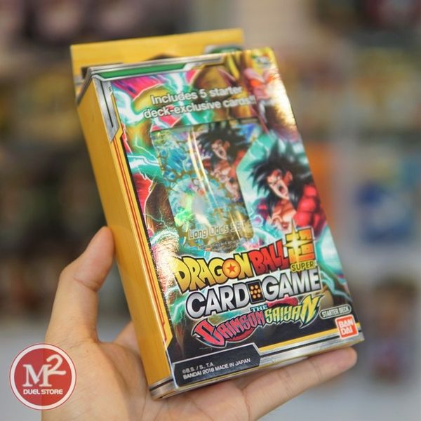 Hộp thẻ bài Dragon Ball Super SD05 CRIMSON SAIYAN - STARTER DECK - Chính hãng Bandai