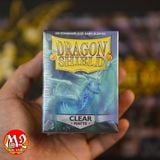 Bọc bài Standard Size Matte Sleeves - Clear ‘Angrozh’ - Trong suốt mờ - Chính hãng Dragon Shield