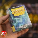 Bọc bài Standard Size Matte Sleeves - Clear ‘Angrozh’ - Trong suốt mờ - Chính hãng Dragon Shield