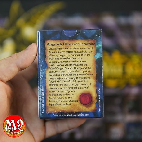 Bọc bài Standard Size Matte Sleeves - Clear ‘Angrozh’ - Trong suốt mờ - Chính hãng Dragon Shield