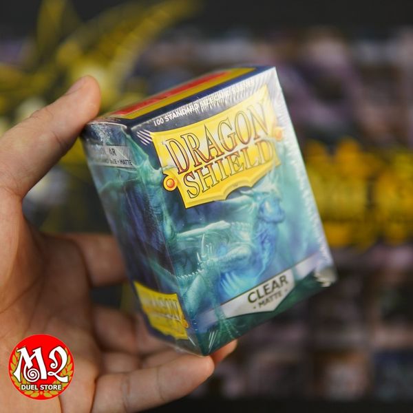 Bọc bài Standard Size Matte Sleeves - Clear ‘Angrozh’ - Trong suốt mờ - Chính hãng Dragon Shield