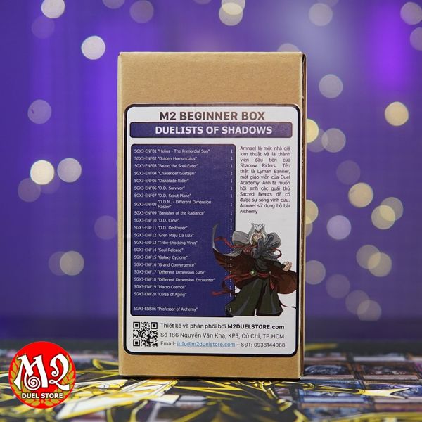 Hộp thẻ bài Yugioh M2 Beginner Deck AMNAEL - Professor of Alchemy - SGX3 - Speed Duel GX Duelists of Shadows - Chính Hãng M2 DUEL Store