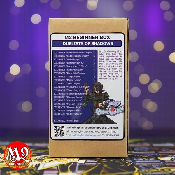 Hộp thẻ bài Yugioh M2 Beginner Deck NIGHTSHROUD - Forged Steel - SGX3 - Speed Duel GX Duelists of Shadows - Chính Hãng M2 DUEL Store