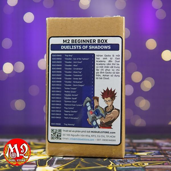 Hộp thẻ bài Yugioh M2 Beginner Deck ADRIAN GECKO - Fog Warning - SGX3 - Speed Duel GX Duelists of Shadows - Chính Hãng M2 DUEL Store