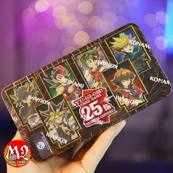 Hộp Thẻ Bài Yugioh 25th Anniversary Tin: Dueling Heroes - Mega tin 2023 TN23 MP23 - Chính Hãng Konami