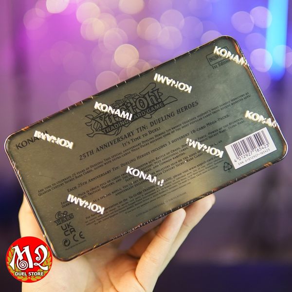 Hộp Thẻ Bài Yugioh 25th Anniversary Tin: Dueling Heroes - Mega tin 2023 TN23 MP23 - Chính Hãng Konami