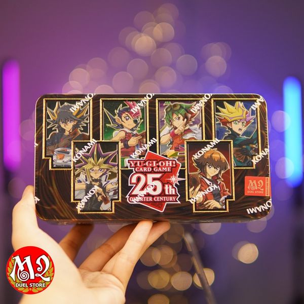 Hộp Thẻ Bài Yugioh 25th Anniversary Tin: Dueling Heroes - Mega tin 2023 TN23 MP23 - Chính Hãng Konami