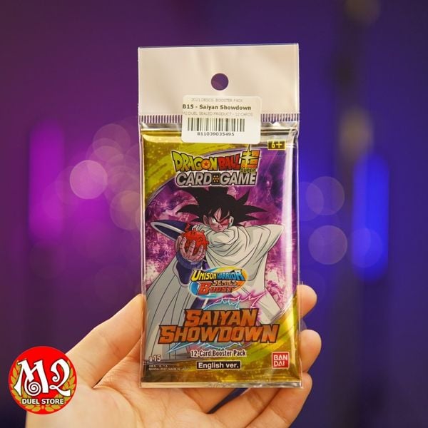 Gói thẻ bài Dragon Ball Super Card Game: Saiyan Showdown B15 - Booster Pack - Chính hãng Bandai