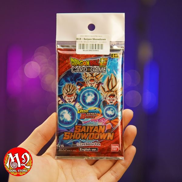 Gói thẻ bài Dragon Ball Super Card Game: Saiyan Showdown B15 - Booster Pack - Chính hãng Bandai