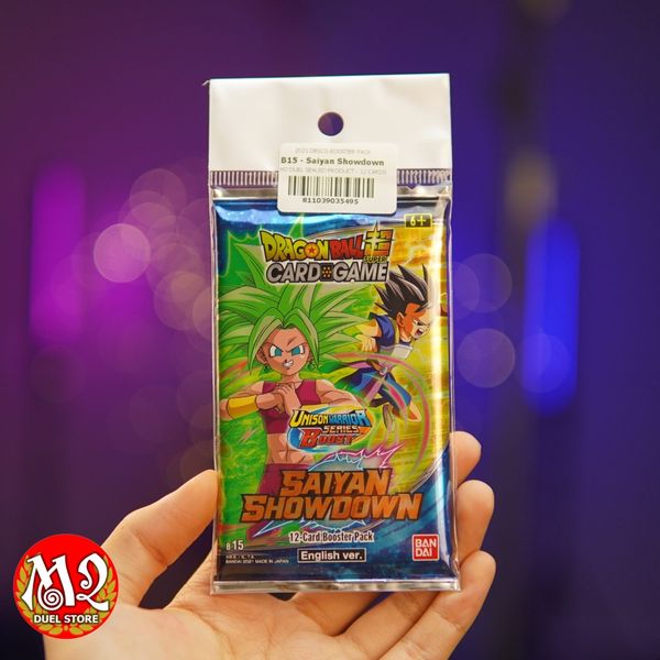 Gói thẻ bài Dragon Ball Super Card Game: Saiyan Showdown B15 - Booster Pack - Chính hãng Bandai