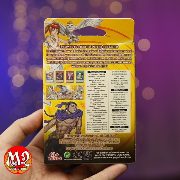 Hộp thẻ bài Yugioh Realm of Light Structure Deck - SDLI 2024 Chính hãng Konami
