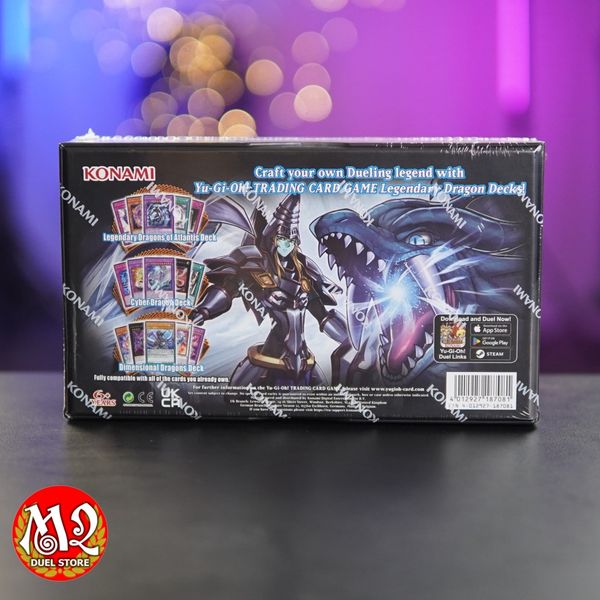 Hộp thẻ bài Yugioh Legendary Dragon Decks Box - Tái bản 2024 - LEDD - Chính hãng Konami