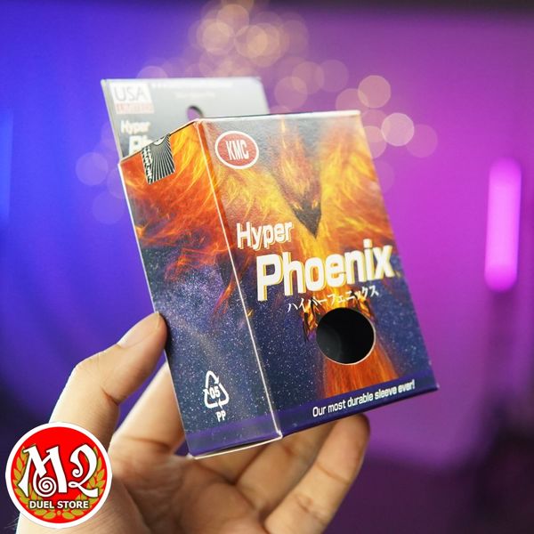 Bọc bài Standard Size Card Hyper Phoenix Sleeves - Black - Màu đen - Chính hãng KMC