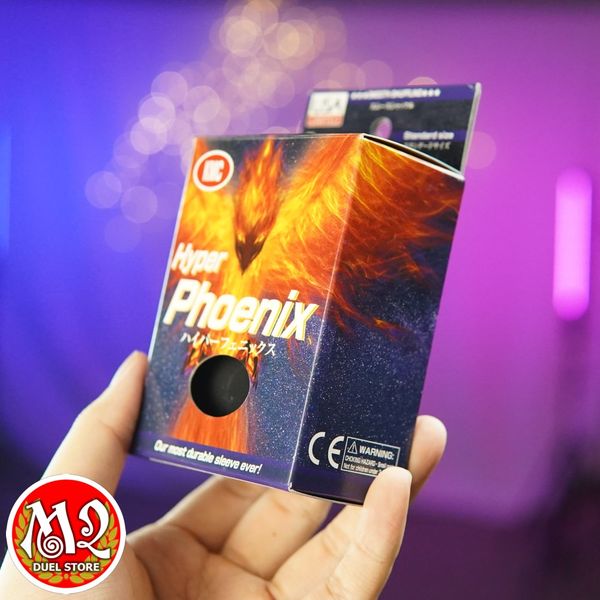 Bọc bài Standard Size Card Hyper Phoenix Sleeves - Black - Màu đen - Chính hãng KMC