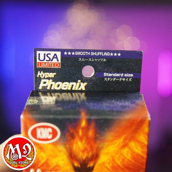 Bọc bài Standard Size Card Hyper Phoenix Sleeves - Black - Màu đen - Chính hãng KMC