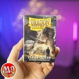 Bọc bài Standard Size Matte Outer Sleeve - Clear - Trong suốt - Chính Hãng Dragon Shield