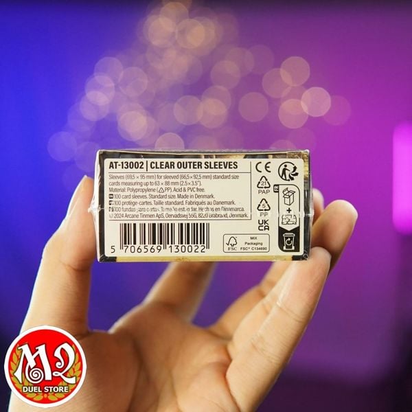 Bọc bài Standard Size Matte Outer Sleeve - Clear - Trong suốt - Chính Hãng Dragon Shield