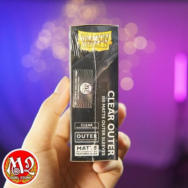 Bọc bài Standard Size Matte Outer Sleeve - Clear - Trong suốt - Chính Hãng Dragon Shield