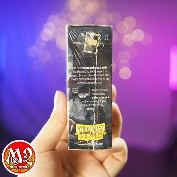Bọc bài Standard Size Matte Outer Sleeve - Clear - Trong suốt - Chính Hãng Dragon Shield