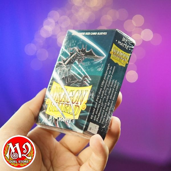 Bọc bài Japanese size Matte Sleeves - Jet - Bóng bẩy - Chính hãng Dragon Shield