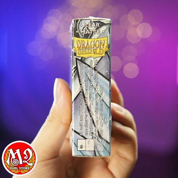 Bọc bài Japanese size Matte Sleeves - Clear - Trong suốt - Chính hãng Dragon Shield