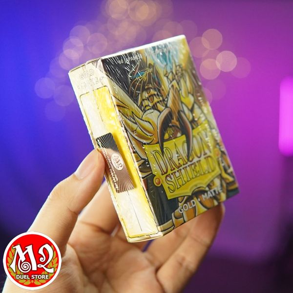 Bọc bài Japanese size Matte Sleeves - Gold - Vàng Thỏi - Chính hãng Dragon Shield