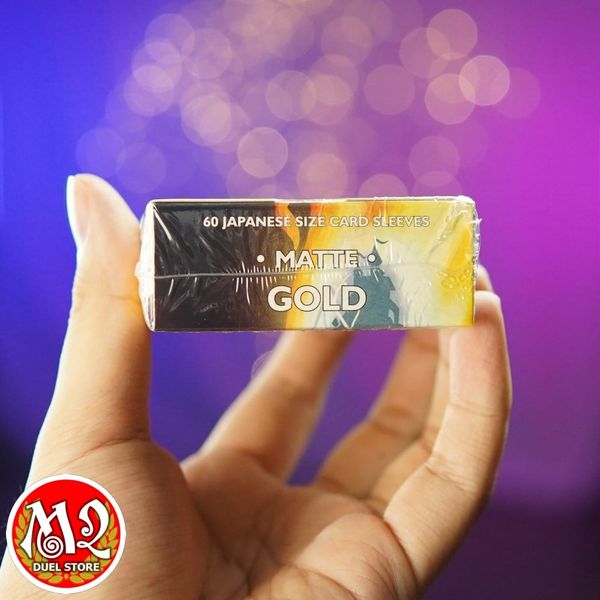 Bọc bài Japanese size Matte Sleeves - Gold - Vàng Thỏi - Chính hãng Dragon Shield