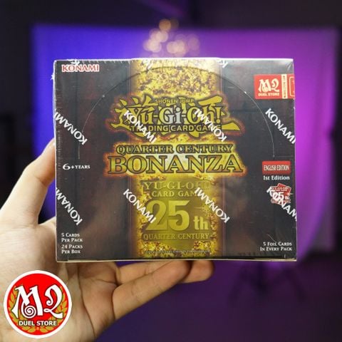 Hộp thẻ bài Yugioh Quarter Century Bonanza Booster Box - Rarity Collection RA03 Chính hãng Konami