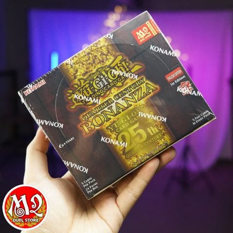 Hộp thẻ bài Yugioh Quarter Century Bonanza Booster Box - Rarity Collection RA03 Chính hãng Konami