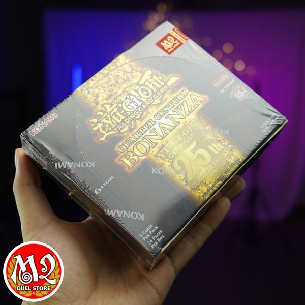 Hộp thẻ bài Yugioh Quarter Century Bonanza Booster Box - Rarity Collection RA03 Chính hãng Konami