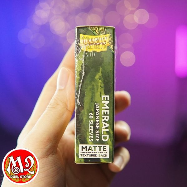 Bọc bài Japanese size Matte Sleeves - Emerald - Ngọc Lục Bảo - Chính hãng Dragon Shield