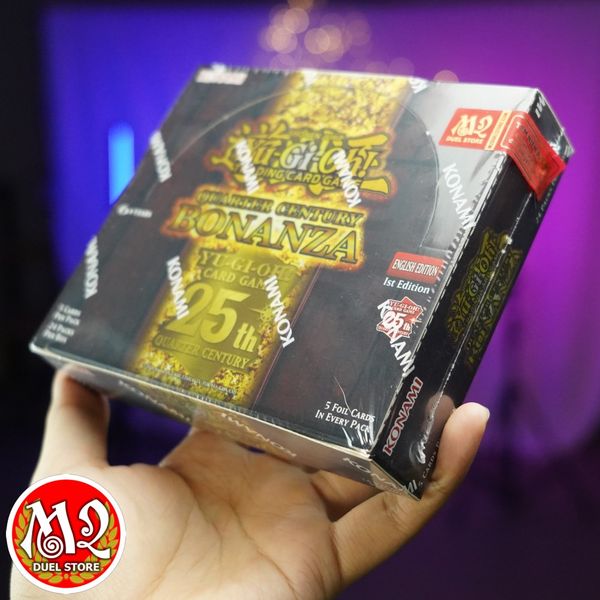 Hộp thẻ bài Yugioh Quarter Century Bonanza Booster Box - Rarity Collection RA03 Chính hãng Konami