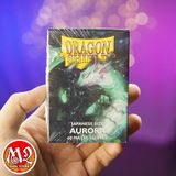 Bọc bài Japanese size Matte Sleeves - Aurora - Xanh Cực Quang - Chính hãng Dragon Shield