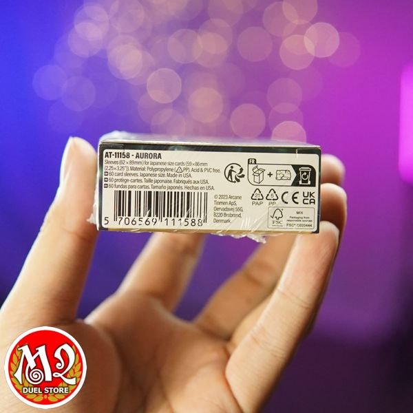 Bọc bài Japanese size Matte Sleeves - Aurora - Xanh Cực Quang - Chính hãng Dragon Shield