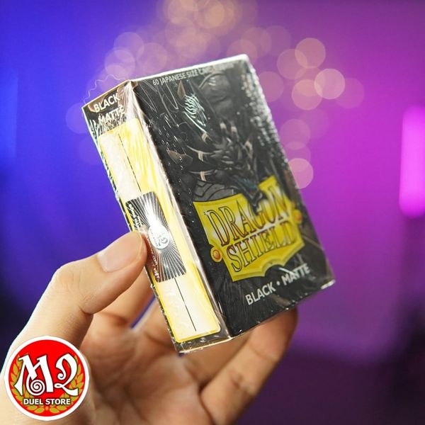 Bọc bài Japanese size Matte Sleeves - Black - Đen - Chính hãng Dragon Shield
