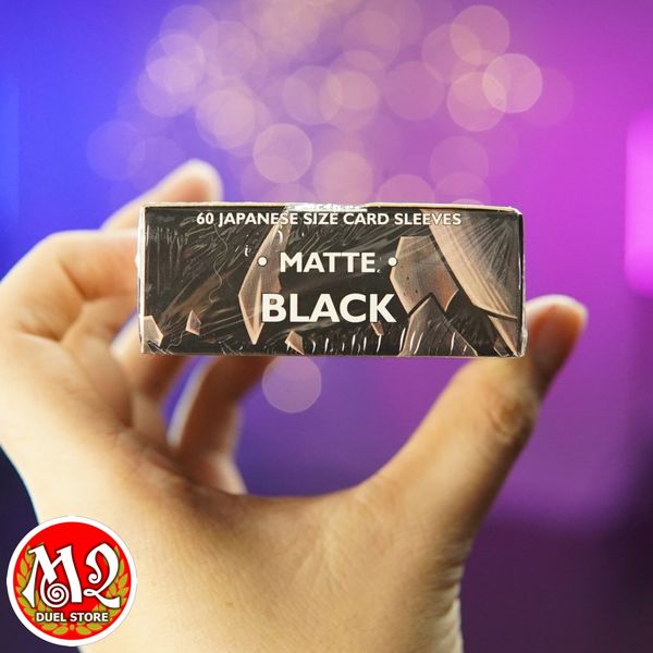 Bọc bài Japanese size Matte Sleeves - Black - Đen - Chính hãng Dragon Shield