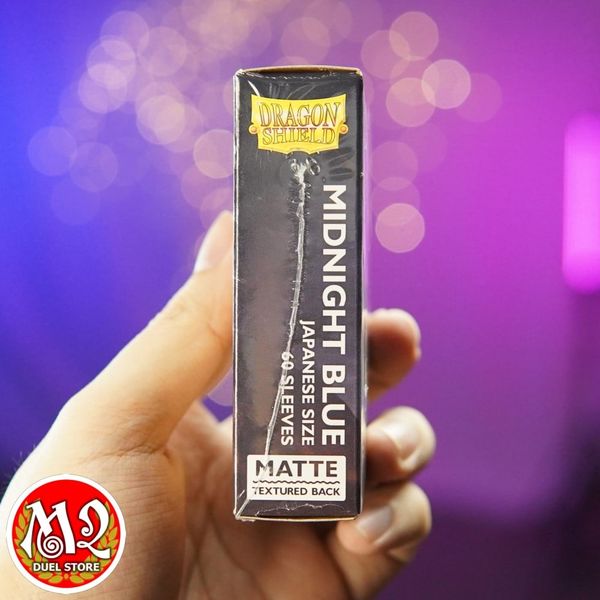 Bọc bài Japanese size Matte Sleeves - Midnight Blue - Xanh nửa đêm - Chính hãng Dragon Shield