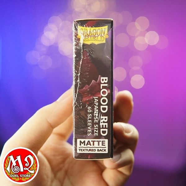 Bọc bài Japanese size Matte Sleeves - Blood Red - Đỏ Huyết - Chính hãng Dragon Shield
